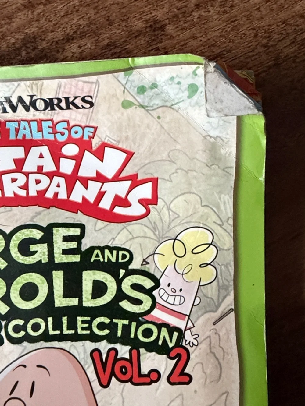 Scholastic Captain Underpants Books - Blue & Green Covers